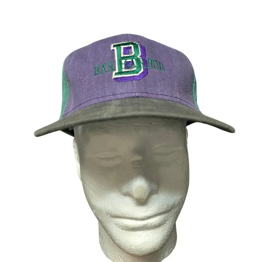 Vintage Bar Harbor Multi-Color Strapback Hat